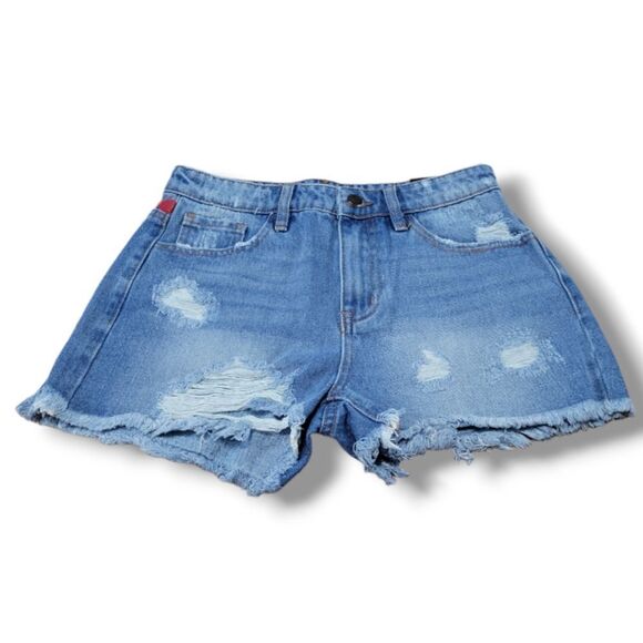 New Fashion Nova Shorts Size 5 W28"L2.5" Sun's Out Buns Out High Rise Shorts NWT - Picture 1 of 5